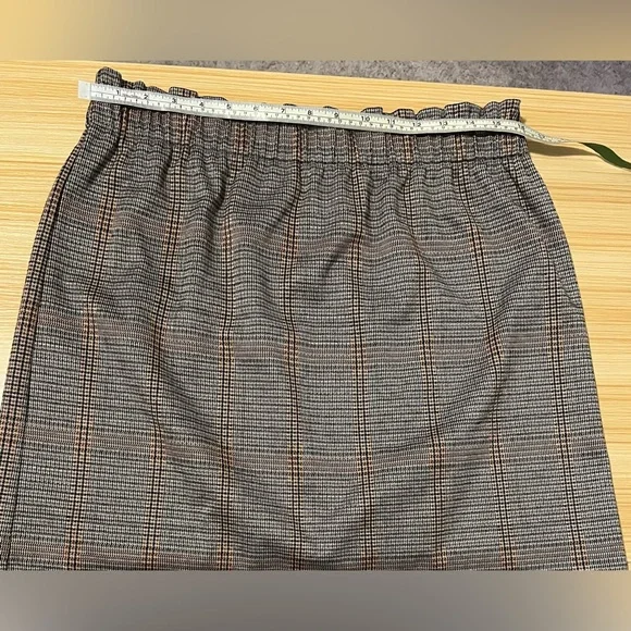 LOFT Plaid Mini Skirt Women’s Large | Fall Office Preppy Style Academia Chic - Picture 7 of 8